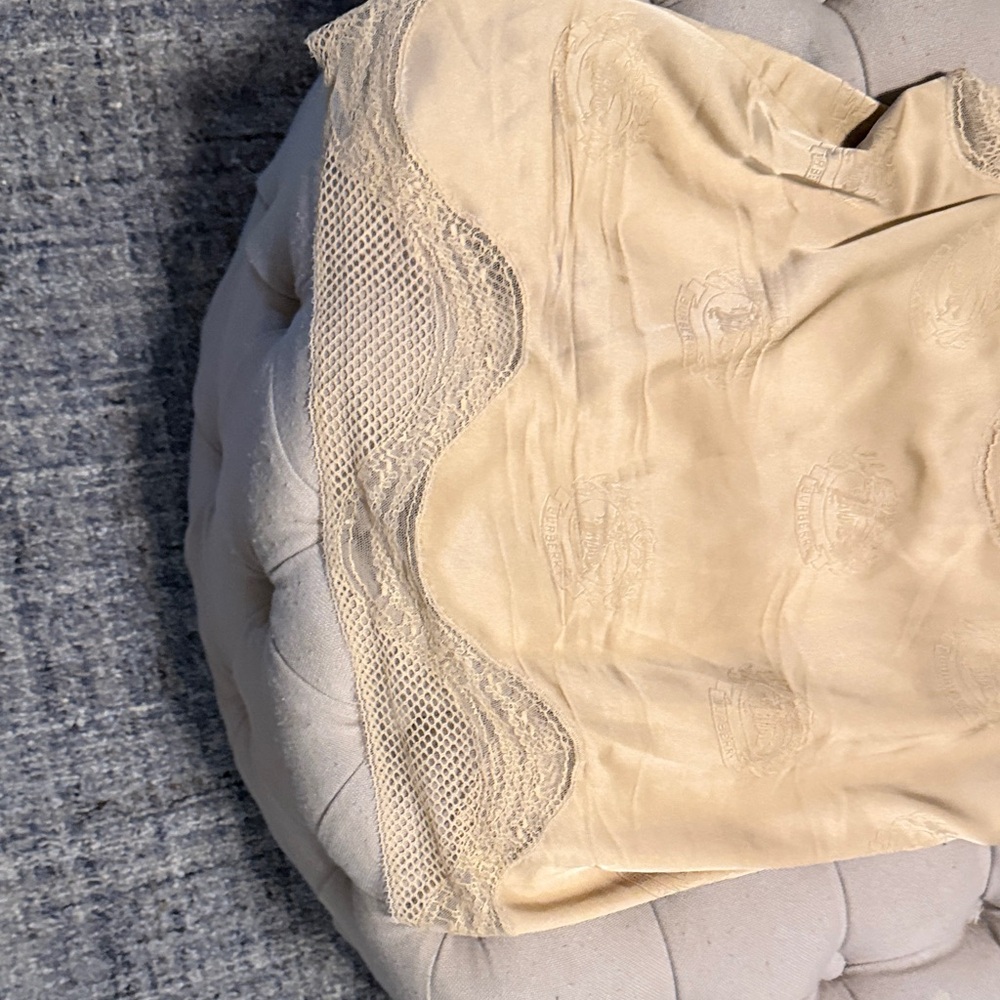 Burberry Beige Lace Satin Camisole - Picture 4 of 7